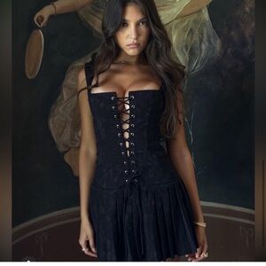 House of CB Talia Pleated Corset Dress